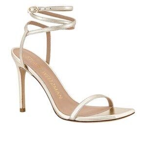 Stuart Weitzman Barelynudist 100 Sandals in Light Gold 7.5 Womens High heels